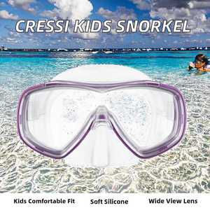 Ensemble de plongée avec tuba <span class=keywords><strong>Cressi</strong></span> Ondina & Top pour enfants avec <span class=keywords><strong>masque</strong></span> monoculaire en silicone liquide et verres en verre - Product Image 2