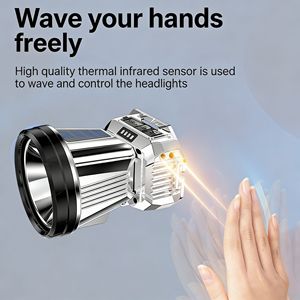 Linterna frontal LED potente de largo alcance, ultrabrillante, recargable, adecuada para pesca nocturna y camping. Lámparas de mesa con luz intermitente. - Product Image 2