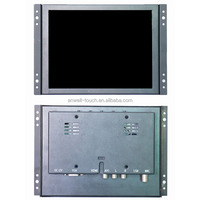 12 pouces HD-MI VGA BNC AV Interface USB cadre ouvert 1024*768 moniteur à écran tactile capacitif haut-parleur LCD industriel bureau nouveau"