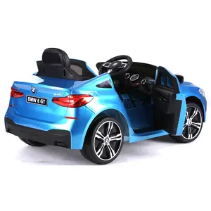 Coche eléctrico de lujo para niños, vehículo para pasear, 12 voltios, BMW 6 GT