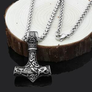 Collana Punk esagerata con rivetto incrociato irregolare Hip Hop Trendy catena da uomo industriale decostruzione asimmetrica - Product Image 5