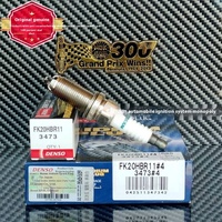 Bujía de iridio de tres polos DENSO 3473/FK20HBR11 original, OE 90919-01249 para motor Kia Mazda 2Grf