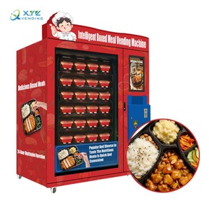 Distributeur automatique de repas chauds avec écran tactile de 21,5 pouces et four à micro-ondes, boîte à lunch congelée incluse - Product Image 1
