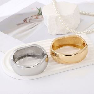Women's <b>Gold</b> Smooth Surface Christian Heart Diamond Vintage Tungsten <b>Bangles</b>-Non-Fading Trendy Engagement Style - Product Image 2