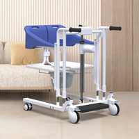 Chaise de toilette électrique de transfert pour soins à domicile Zuowei, extra large, robuste, avec roues, ZW365D