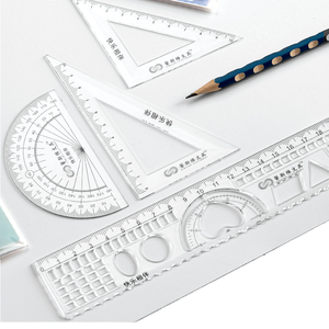 Lot de quatre règles en gros pour hommes, femmes, enfants – Fournitures de papeterie pour l'école primaire - Product Image 1