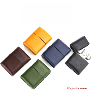 Custodia protettiva semplice per macchina a cherosene per <span class=keywords><strong>accendino</strong></span> in PU cucita a mano - Product Image 5