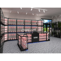 Comptoir en verre en aluminium pour magasin de fumée Vitrine pour tabac avec éclairage Magasins de détail Vitrines en verre