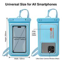 Pochette flottante pour téléphone IPX8, sac étanche pour mobile, étui transparent en PVC pour la natation, la plongée, la plage