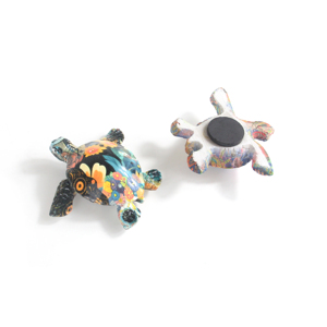 Imán de Resina Hecho a Mano <span class=keywords><strong>Barato</strong></span>, Recuerdo de Playa, Regalo Decorativo, Impresión por Transferencia de Agua, Imán para Refrigerador con Diseño de Tortuga - Product Image 5