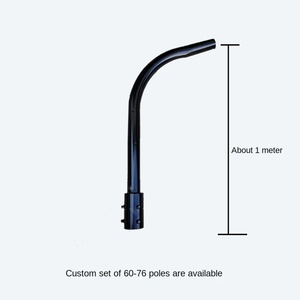 Poteau d'éclairage public en alliage d'aluminium LED IP65 Garantie 10 ans Contrôle par détecteur de mouvement Personnalisable 60-76 poteaux disponibles - Product Image 1