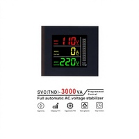 Nouveau régulateur de tension intelligent monophasé 3000VA entièrement automatique SVC TND Cuivre 50Hz