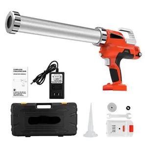 10 Ounce-20 Ounce/300ml-600ml 20V Electric Caulking Gun with 2pcs 20v Lithium