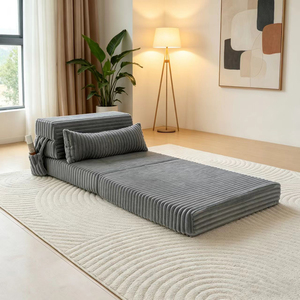 Canapé multifonctionnel <span class=keywords><strong>Lazyboy</strong></span>, canapé pliable multifonctionnel, coussin pliable, lit pliable, matelas en mousse pour le sol, futon, taille personnalisable - Product Image 2