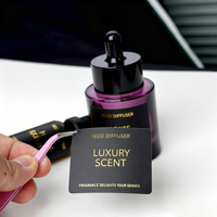 Feuille adhésive personnalisée en relief, autocollants en vinyle de luxe avec logo en feuille d'or pour bouteilles de parfum et cosmétiques, vente en gros