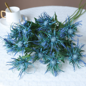 Fleur artificielle Ruilisi en soie rose, cinq branches, style céleri sauvage, pour décoration de mariage, accessoires de photographie et décoration intérieure - Product Image 4