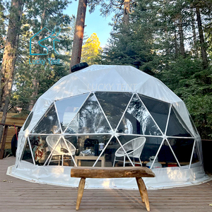 Hotel de lujo Camping Casa prefabricada Tiendas de campaña Pequeña casa impermeable Glamping Casa de cúpula geodésica Tiendas de campaña al aire libre para la venta - Product Image 3