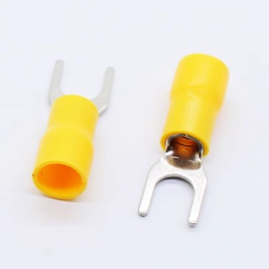 ขั้วต่อสายไฟแบบงอ SV1-4 SV Furcate Fork Spade ขนาด 22~16AWG สำหรับเชื่อมต่อสายเคเบิล - Product Image 4