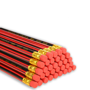 Trẻ em phác thảo HB BÚT CHÌ SỌC đen đỏ với bút chì tẩy - Product Image 2