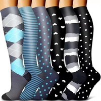 Nouveaux bas de Compression d'été hommes femmes chaussettes de cyclisme varices Marathon chaussettes de Compression de sport