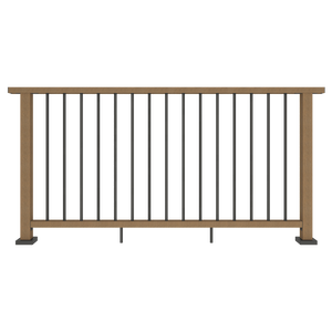 Alusions VISU Barandilla de aleación de aluminio comercial y residencial Balaustre duradero con aspecto de listón de madera con características de seguridad para parques - Product Image 6
