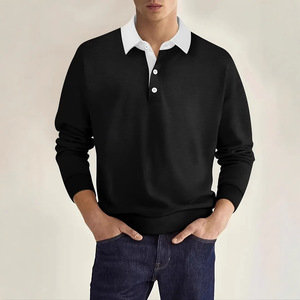 2025 <span class=keywords><strong>manica</strong></span> <span class=keywords><strong>lunga</strong></span> da uomo alla moda per <span class=keywords><strong>Polo</strong></span> Casual autunno - Product Image 4
