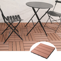 Installation rapide décoratif étanche Wpc revêtement de terrasse extérieur Wpc sol de terrasse bricolage pelouse herbe carreaux de pierre pour balcon jardin