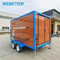 WEBETTER Nouvelle Conception Remorque Réfrigérée Mobile Chambre Froide Portable pour Stockage Alimentaire Hors Réseau