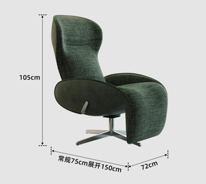 2025 phong cách mới không trọng lực giữa trưa còn lại Ghế phòng chờ 360 ° xoay Ghế sofa đơn ghế Ergonomic Ghế trong phòng khách và văn phòng - Product Image 6