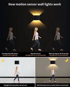 مصباح جداري LED حديث قابل لإعادة الشحن عبر USB بقوة 5 واط، تصميم مكعب للاستخدام الداخلي في الفنادق - Product Image 6