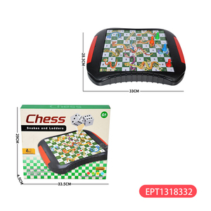 EPT Educativo Serpiente <span class=keywords><strong>Escalera</strong></span> Juego <span class=keywords><strong>de</strong></span> Ajedrez <span class=keywords><strong>Serpientes</strong></span> y Escaleras con Ludo Plástico Otros Juguetes para Niños - Product Image 5