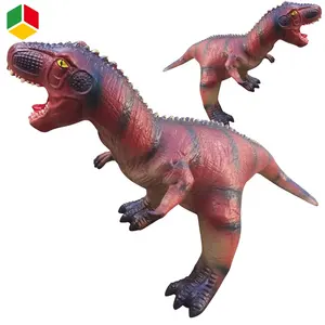 QS динозавра украшения плюшевые игрушки большой размер 58 см мягкая резина животных звук фонари Смешные «динозавр» для детей