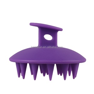 Silicone Head Scalp Massage <b>Brush</b> Hair Head Scalp Massager Shampoo <b>Brush</b> Soft Silicone Scalp Massager - Product Image 5