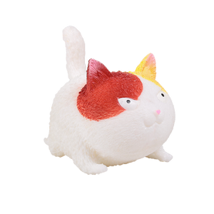Los Mejores Regalos Cute Cat Squeeze Ball Angry Cat PVA lleno Stress Relief Animal <span class=keywords><strong>Toy</strong></span> - Product Image 3