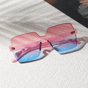 نظارات شمسية بتصميم جديد بدون إطار نظارات شمسية متدرجة أنيقة شفافة UV400 - Product Image 5