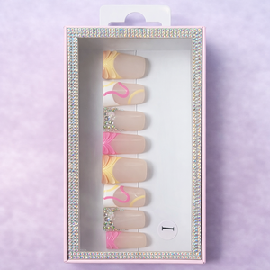 <span class=keywords><strong>Uñas</strong></span> Postizas Acrílicas 3D Hechas a Mano, <span class=keywords><strong>Cortas</strong></span> y Cuadradas, con Logotipo Personalizado y Empaque <span class=keywords><strong>de</strong></span> Proveedor, Venta al Por Mayor - Product Image 3