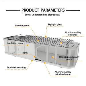 Factory Direct Sales Luxury Space Capsule Premium Capsule Mobile House Modular Motel With 1 Bedroom 1 <b>Bathroom</b> 1 Living Room - Product Image 4