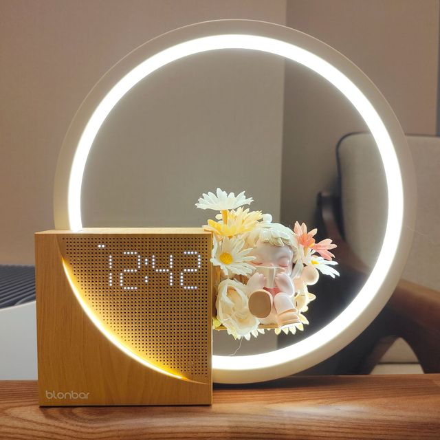 Modern Smart LED Night Light Alarm Clock White Noise Natural Sound Timing Sleeping Light 3 Level Dimmable Touch Table Lamp