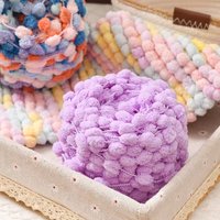 Couverture en fil chenille de célébrité d'Internet, tissée à la main, motif de boule de neige, fil teint, couverture nuageuse