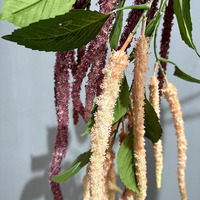 Feuillage artificiel en mousse de haute qualité, plantes vertes et blanches Amaranthus suspendues pour vase de mariage, bouquet, arrangement floral
