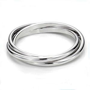 Joyería <span class=keywords><strong>de</strong></span> moda 925 plata esterlina triple entrelazado <span class=keywords><strong>Rock</strong></span> <span class=keywords><strong>and</strong></span> <span class=keywords><strong>Roll</strong></span> Rolling alto pulido Domo liso anillo <span class=keywords><strong>de</strong></span> boda - Product Image 1