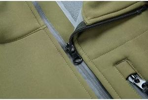 3XL Trung Quốc nhà máy Mens chất lượng biểu tượng tùy chỉnh <span class=keywords><strong>softshell</strong></span> áo khoác ngoài trời Mens đi bộ đường dài giữ ấm giản dị vỏ mềm cộng với kích thước áo khoác - Product Image 6