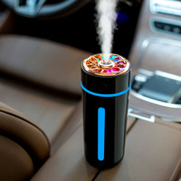 Mini humidificateur portable voiture 360ml petit humidificateur à brume fraîche diffuseur USB bureau personnel avec diffuseur de lampe de nuit LED