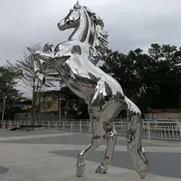 Stainless Steel Horse Sculpture, Garden Decoration