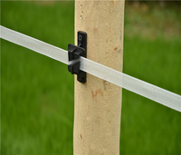 20mm Polytape Klauw Isolator voor Elektrische Omheining UV-bestendig Kunststof Houten Paal Isolator voor 3mm Draad Polydraad Touw