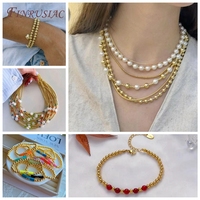 20-100 Pièces Perles Intercalaires Rondes en Métal Plaqué Or 18K pour la Fabrication de Bijoux, Bracelets DIY et Accessoires