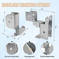 Kit de supports de cadre extérieur en bois pour conteneur, supports en acier à 2 voies, supports pour étages supérieurs, supports extérieurs pour conteneurs maritimes