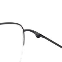 Model Baru Optik Setengah Bingkai Titanium Persegi Panjang Kacamata Kacamata