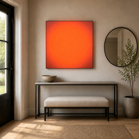 Lampe LED murale Art Déco Coucher de soleil, Boîte à lumière LED, Effet de soleil levant abstrait dégradé, pour Ramadan et Mariage