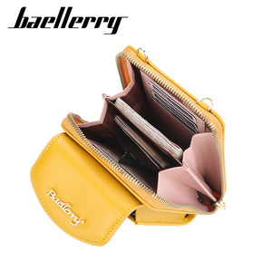 กระเป๋าโทรศัพท์ Baellerry สำหรับ iPhone หนัง PU แบบสะพายข้าง มีหน้าต่างใส สีเหลือง - Product Image 2